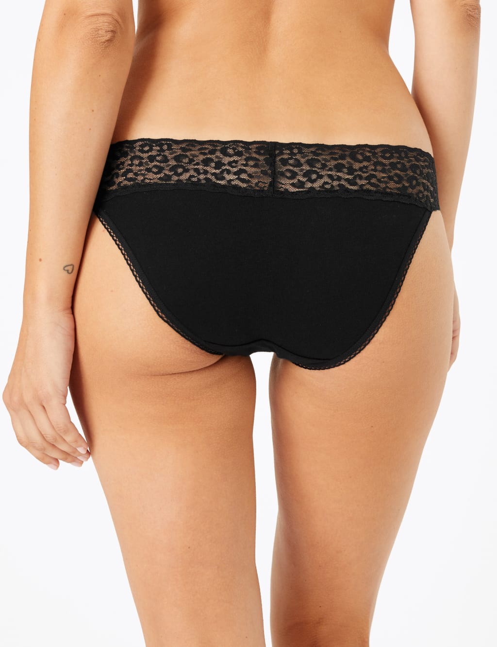 Cotton & Lace Bikini Knickers 3 of 3
