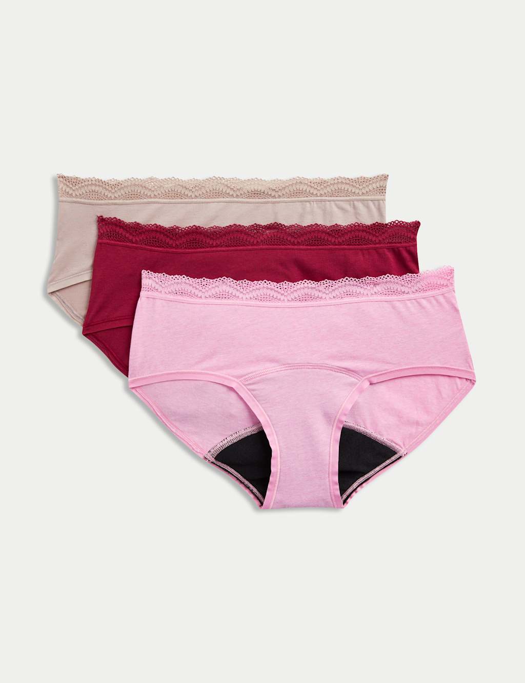3pk Heavy Absorbency Period Knicker Shorts 1 of 7