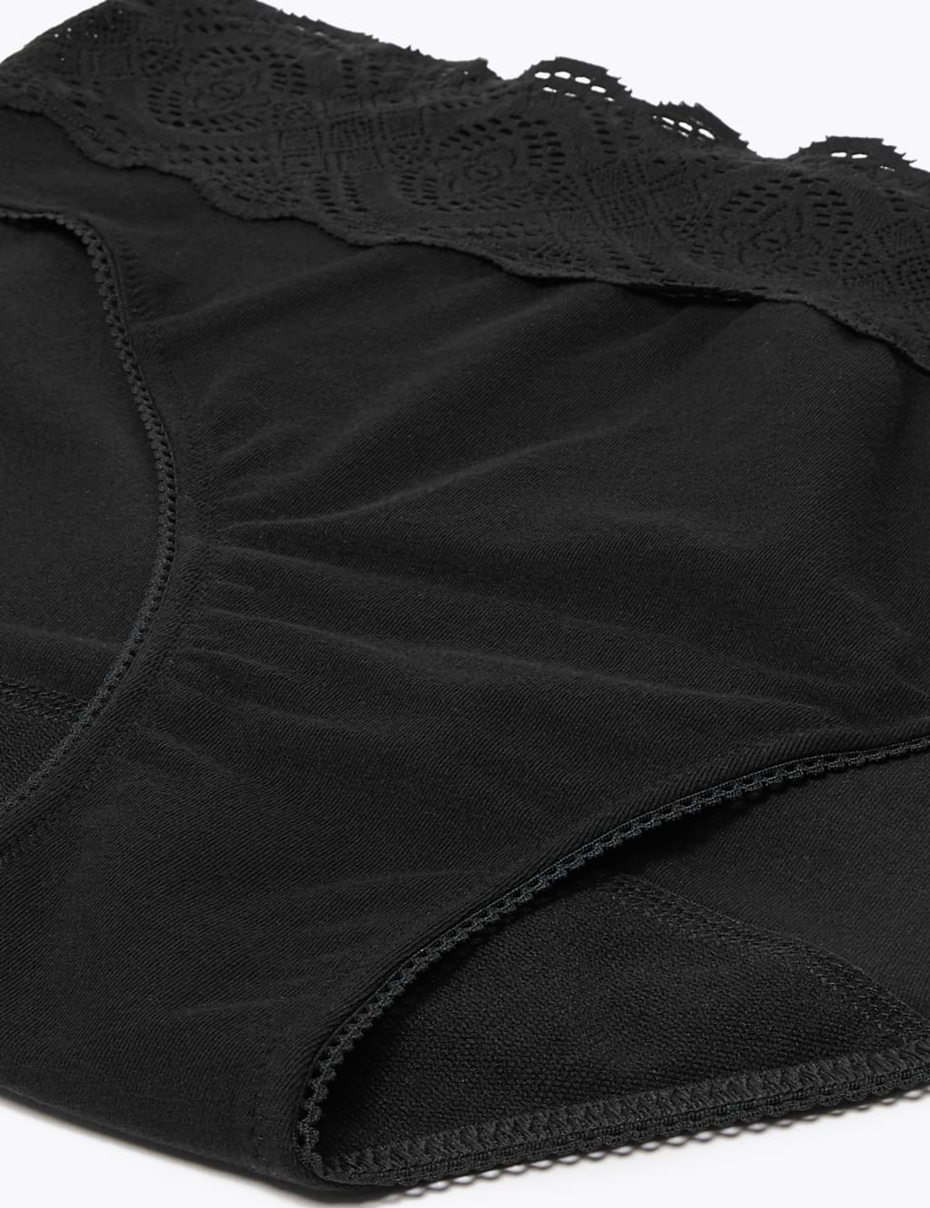 Anti-Leak Cotton & Lace High Leg Knickers 7 of 9