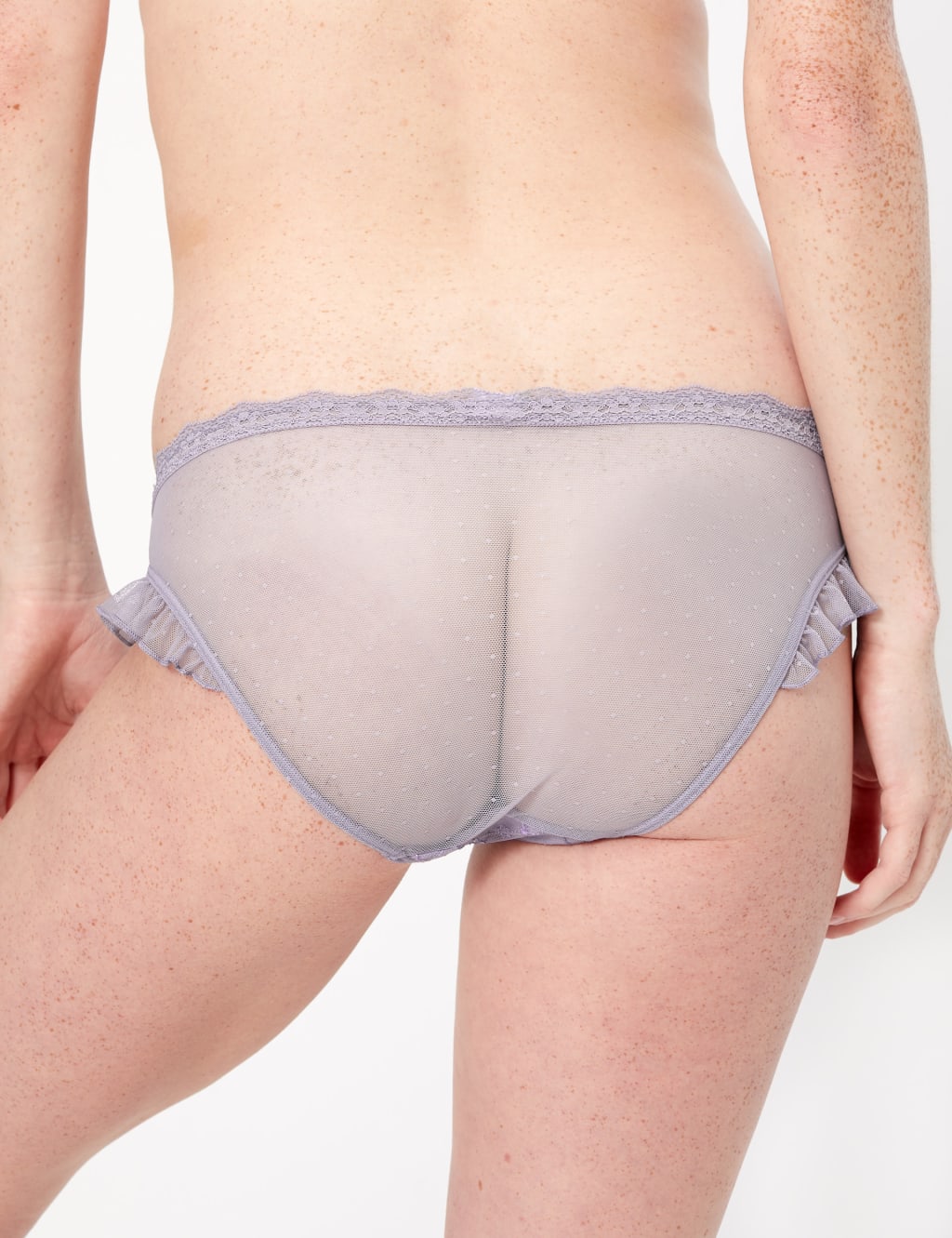 Sheer Star Print Bikini Briefs 3 of 3