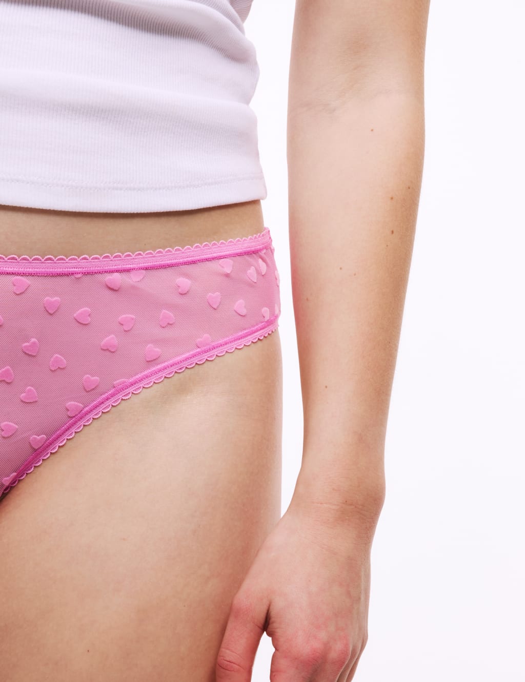 3pk Heart Brazilian Knickers 3 of 5