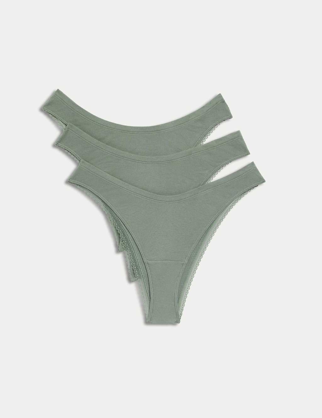 3pk Cotton Rich Miami Knickers 1 of 6