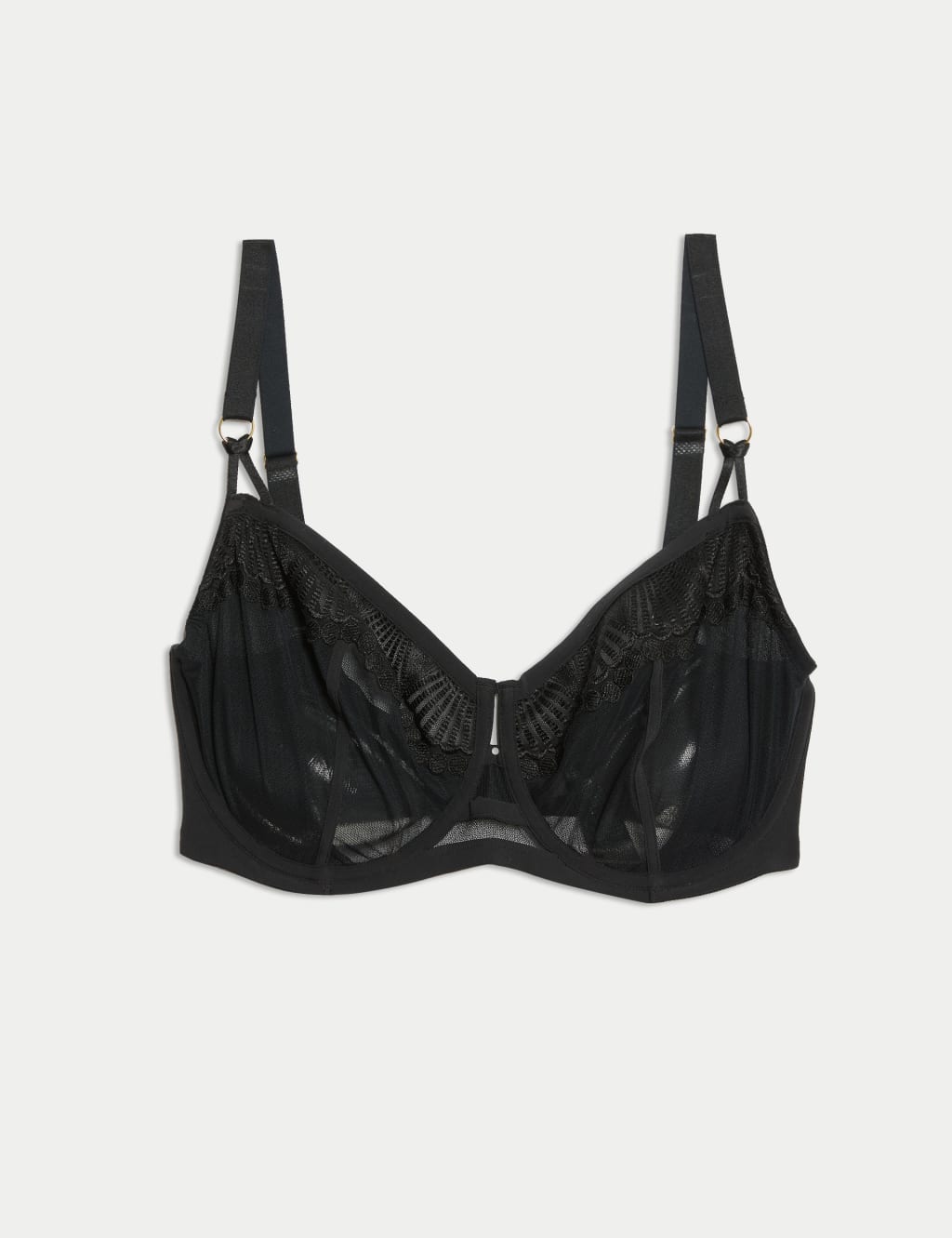 Leon Embroidery Wired Minimiser Bra C-G 2 of 8