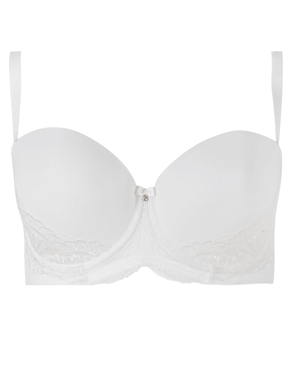 Ornamental Embroidery Multiway Longline Balcony Bra DD-G 2 of 6