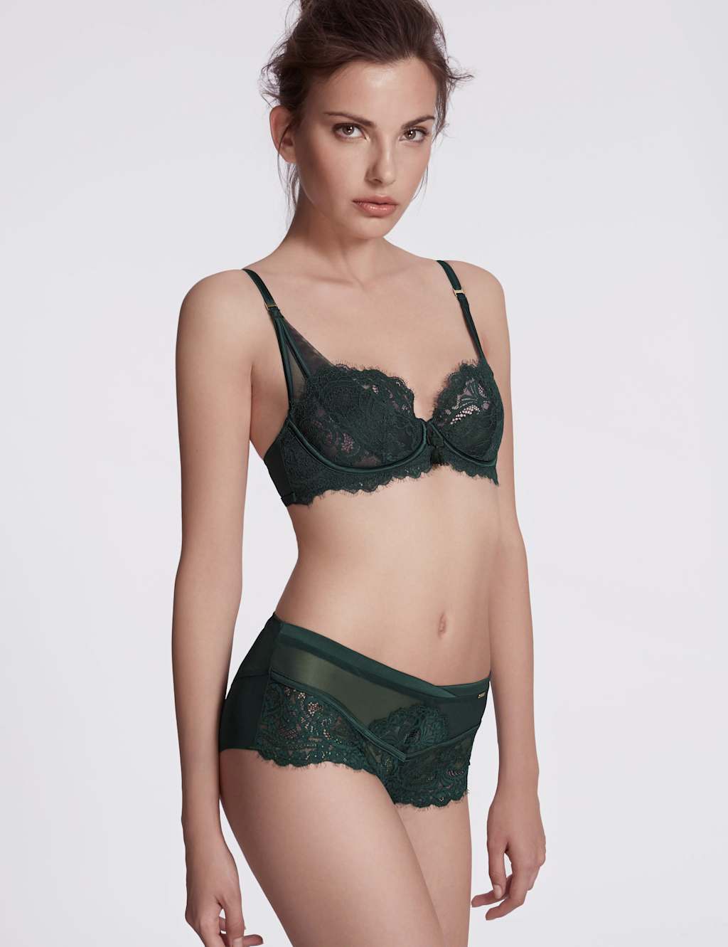 Eyelash Lace Non-Padded Balcony Bra A-D 3 of 4