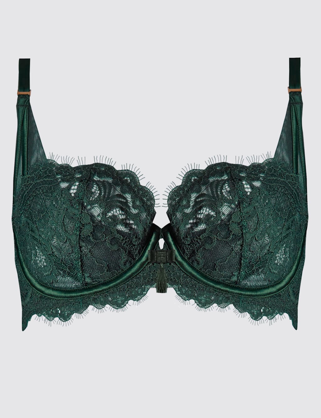 Eyelash Lace Non-Padded Balcony Bra A-D 2 of 4