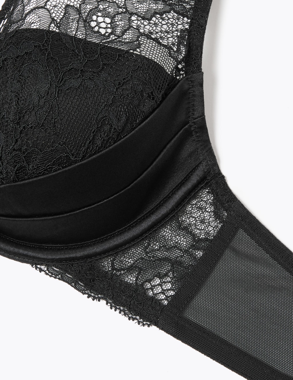 Silk & Lace Padded Plunge Bra A-G 4 of 5
