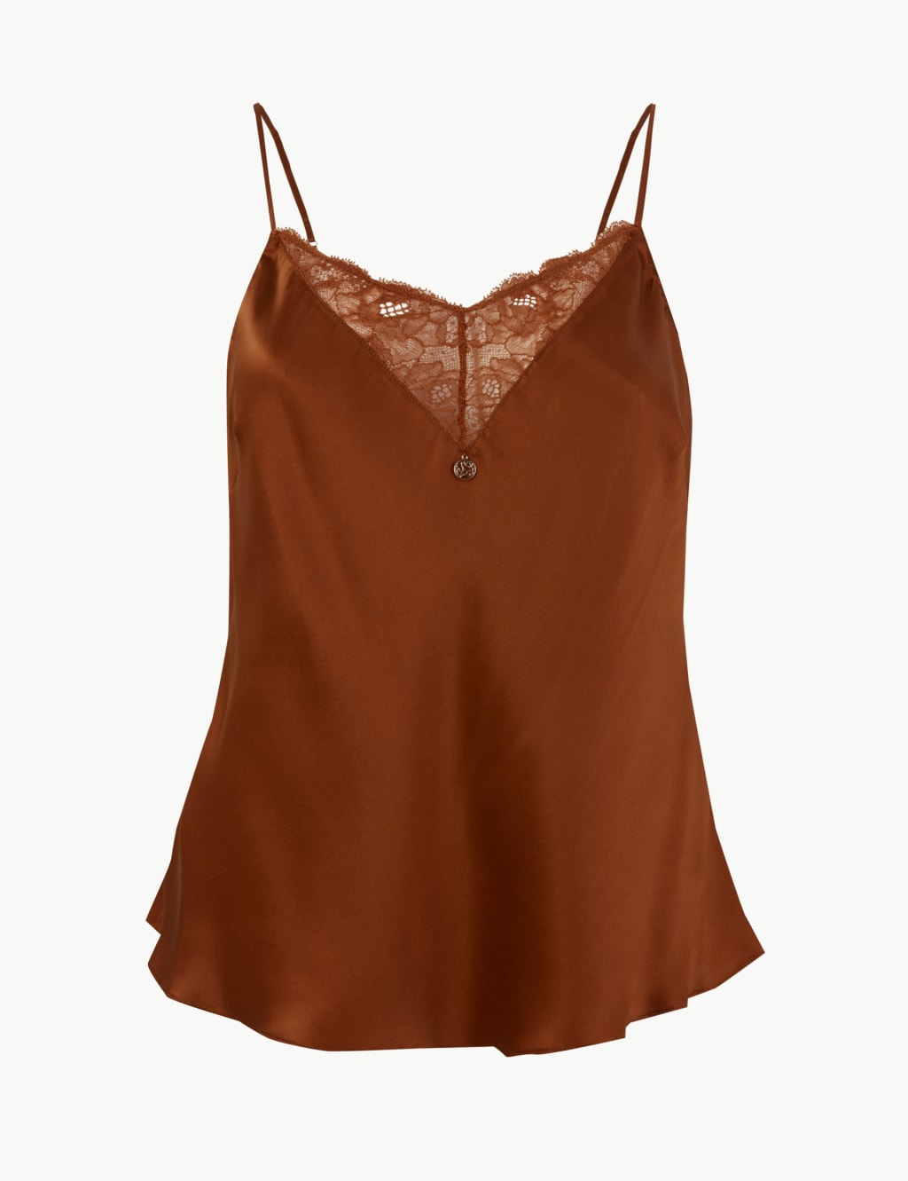 Silk & Lace Trim Camisole 2 of 3