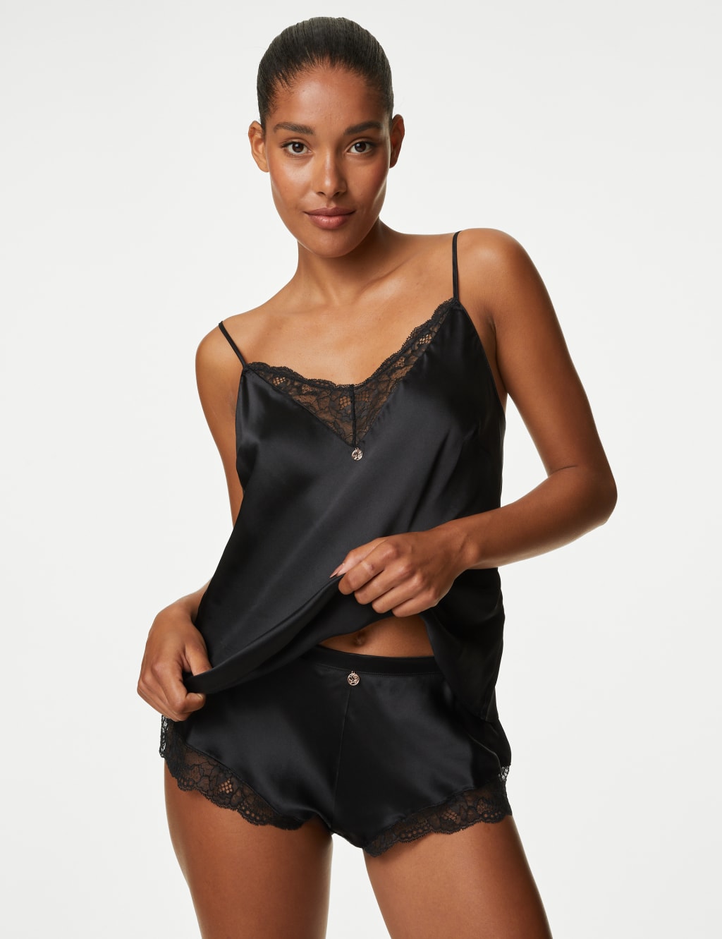 Silk & Lace French Knickers 1 of 6