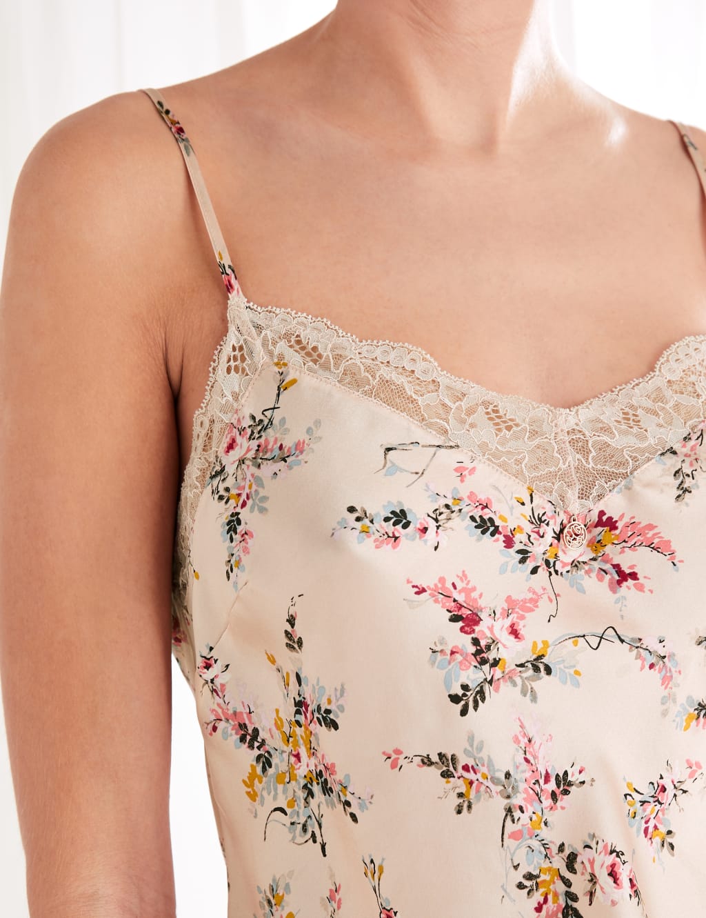 Silk Ditsy Rose Camisole 5 of 8