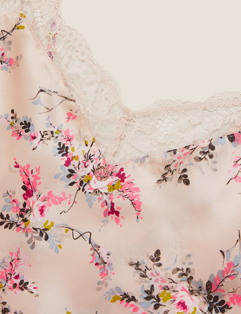 Silk Ditsy Rose Camisole 6 of 8