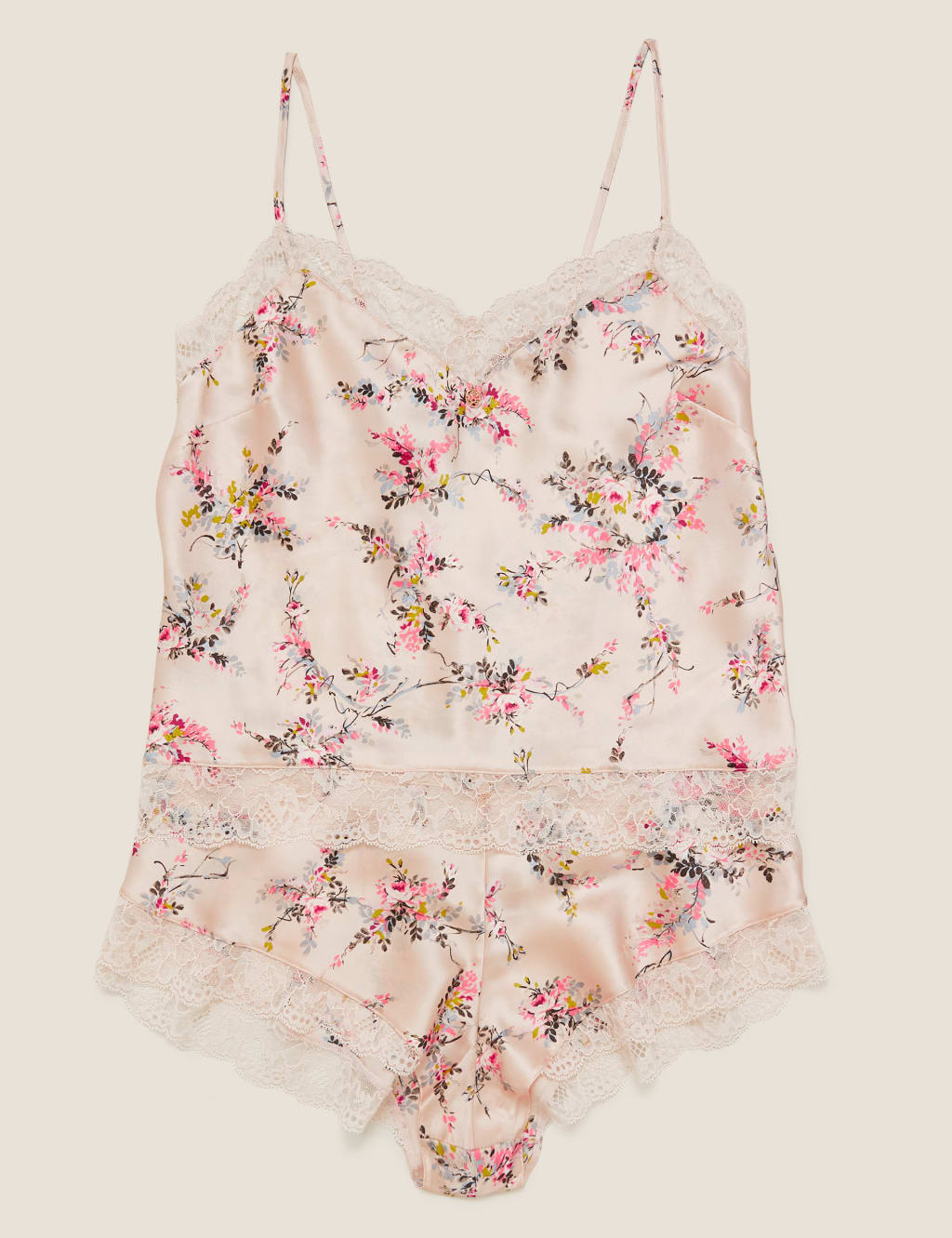 Silk Ditsy Rose Camisole 7 of 8