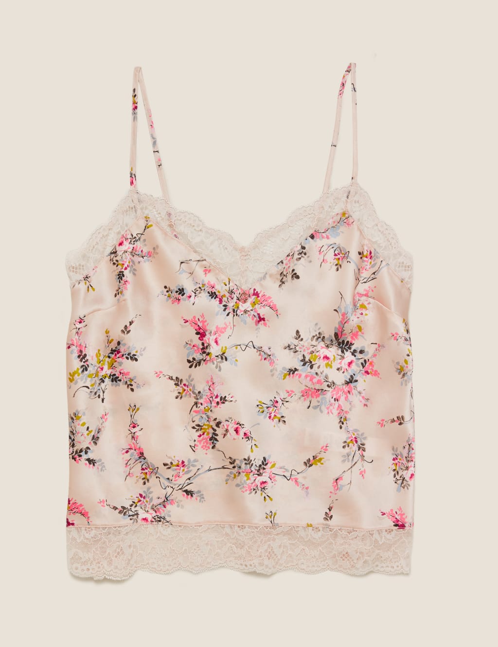 Silk Ditsy Rose Camisole 2 of 8