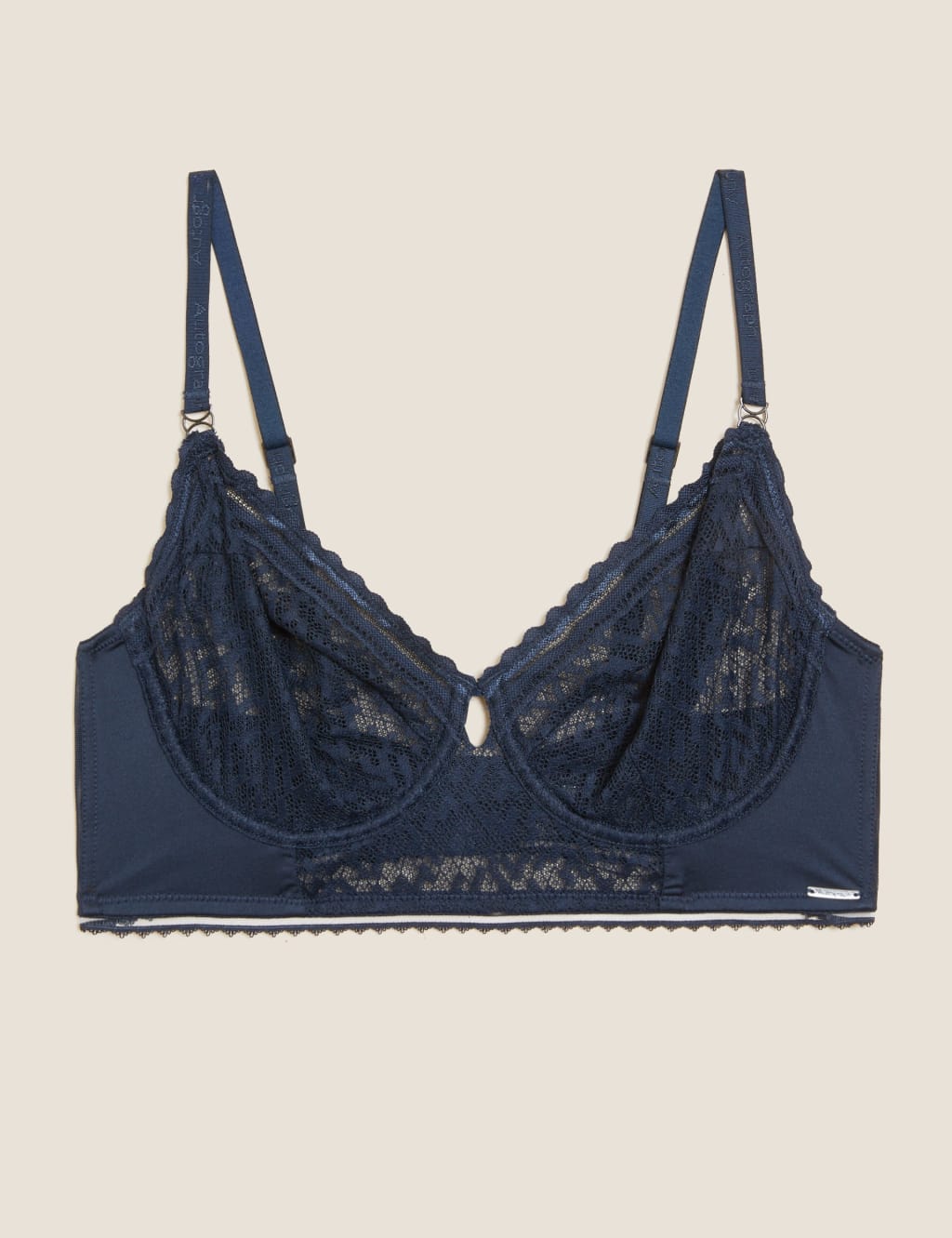 Snake Lace Wired Longline Balcony Bra A-E 2 of 7