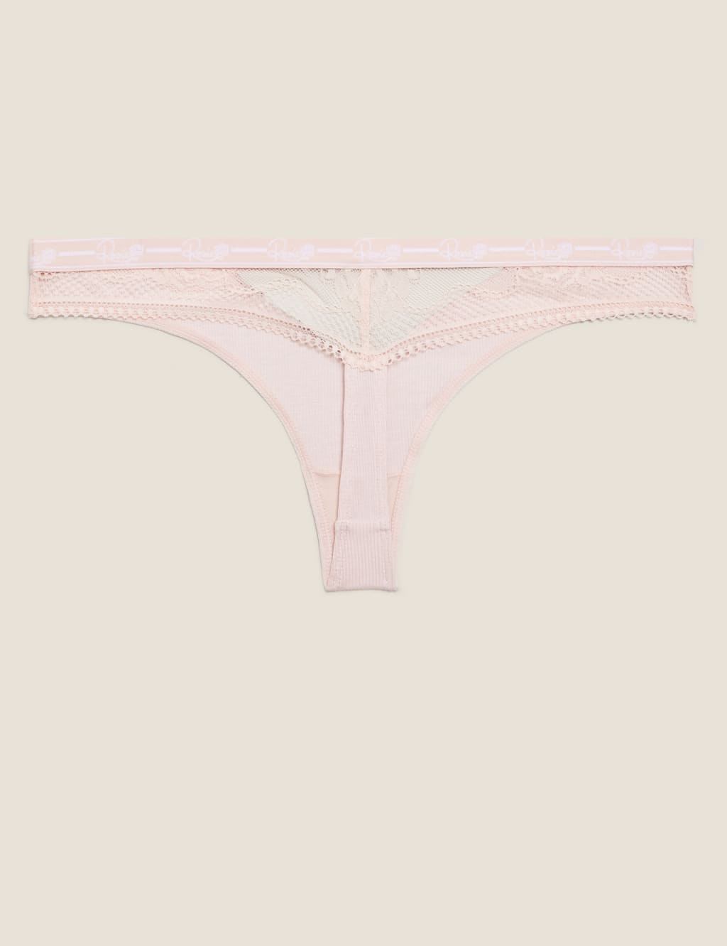 Ribbed Lounge Thong 6 of 7