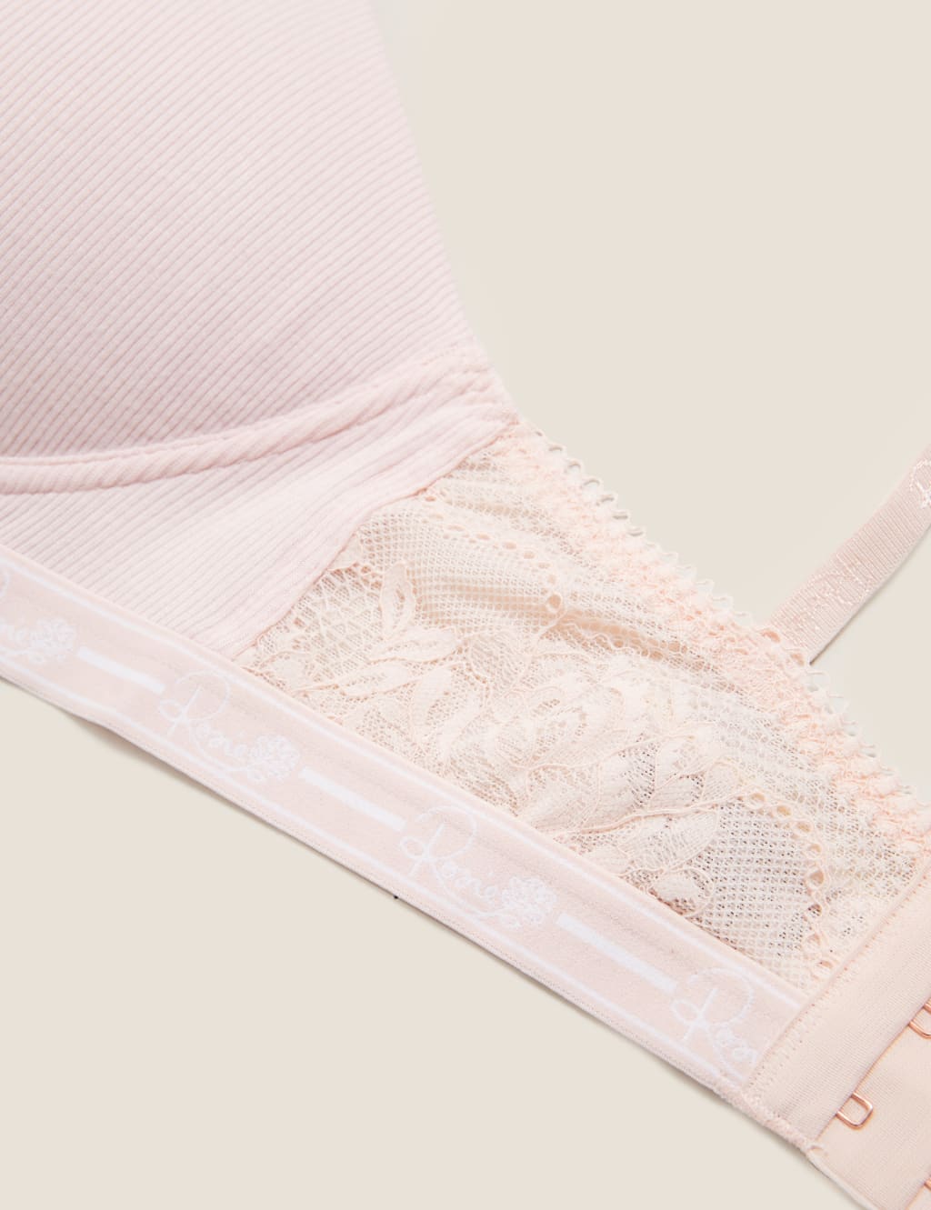 Ribbed Lounge Non-Wired Plunge Bra A-E 6 of 7