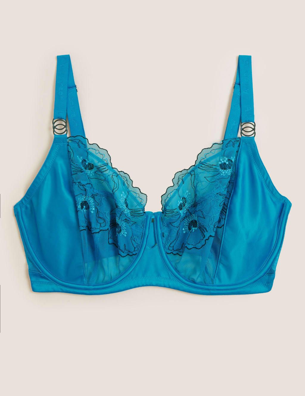 Allure Embroidery Wired Minimiser Bra C-G 2 of 7