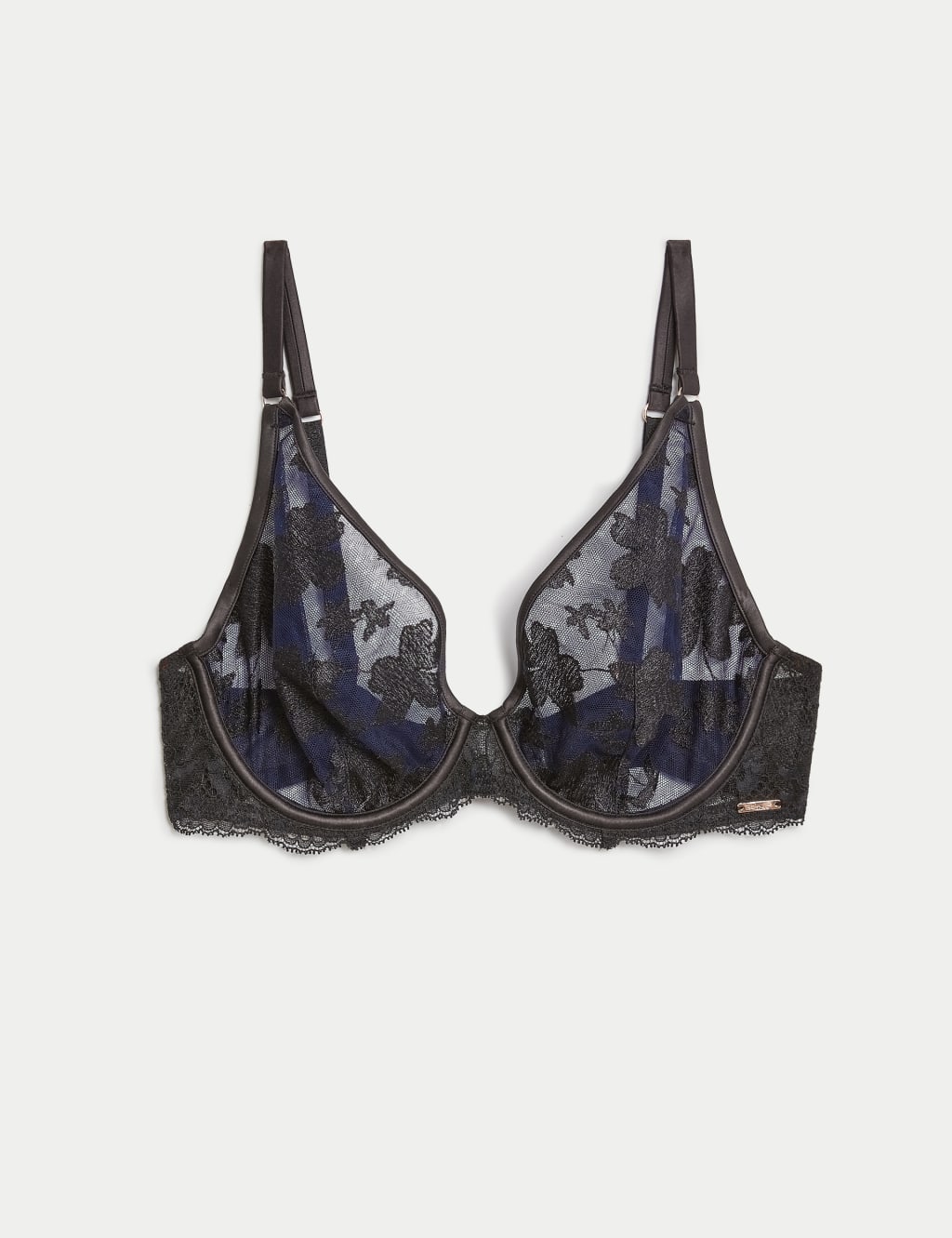 Cosmos Embroidery Wired Plunge Bra A-E 2 of 7