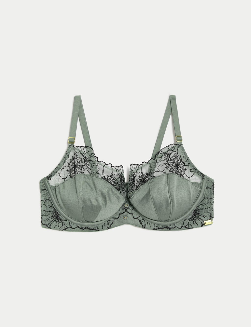 Zinnia Embroidery Wired Balcony Bra (A-E) 2 of 8