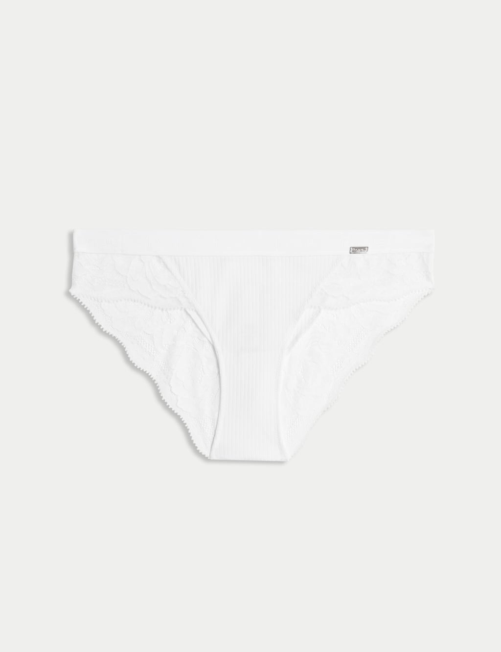 Lounge Rib & Lace Brazilian Knickers 2 of 6