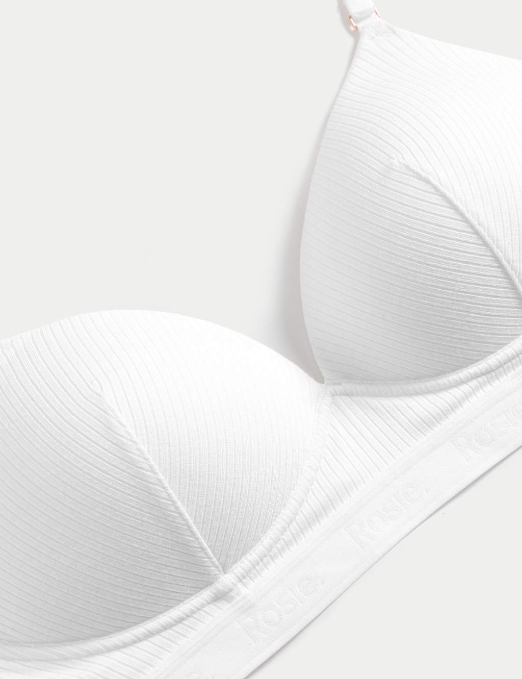 Lounge Rib & Lace Non Wired Plunge Bra (A-E) 5 of 6