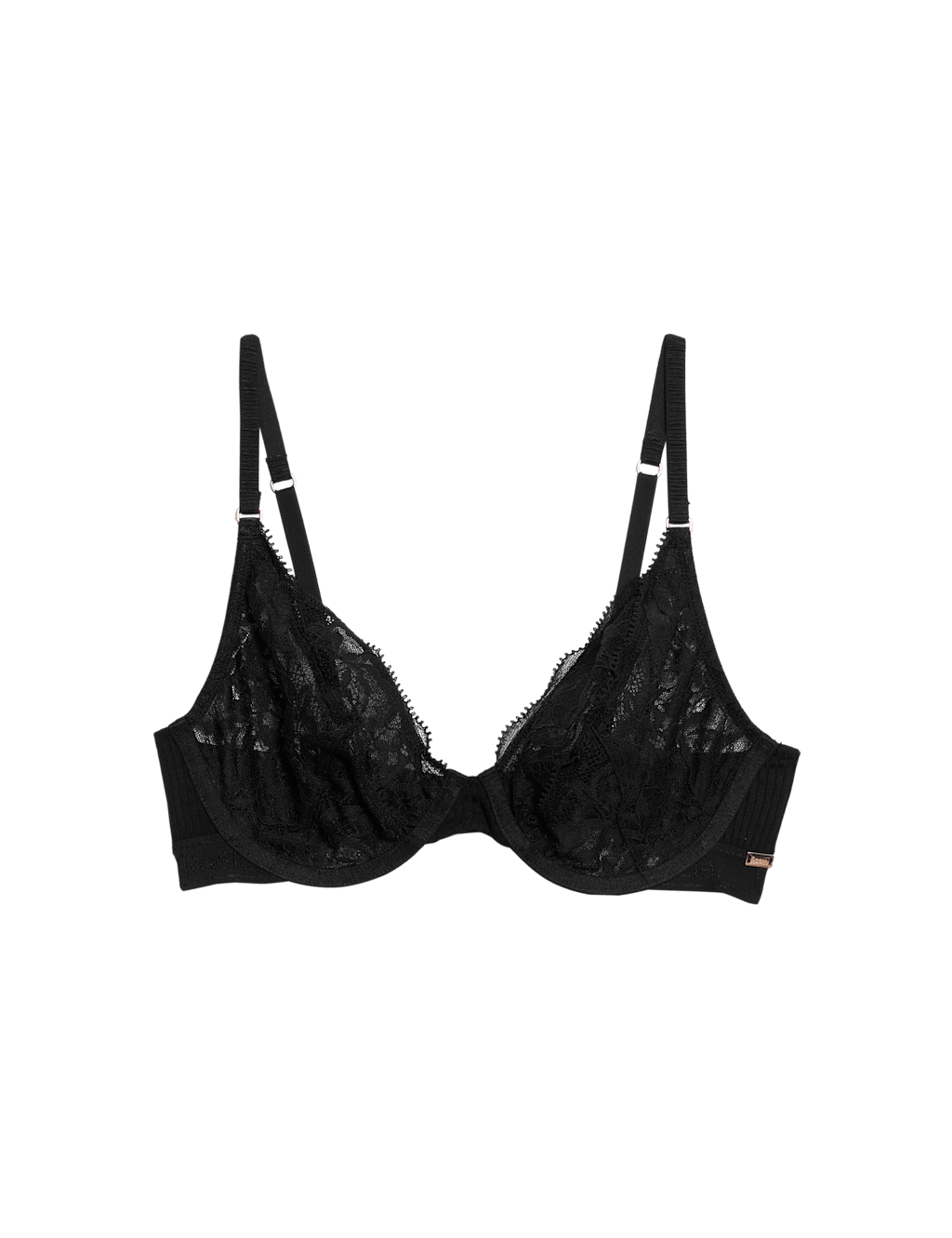 Lace Wired Plunge Bra (A-E) 2 of 7