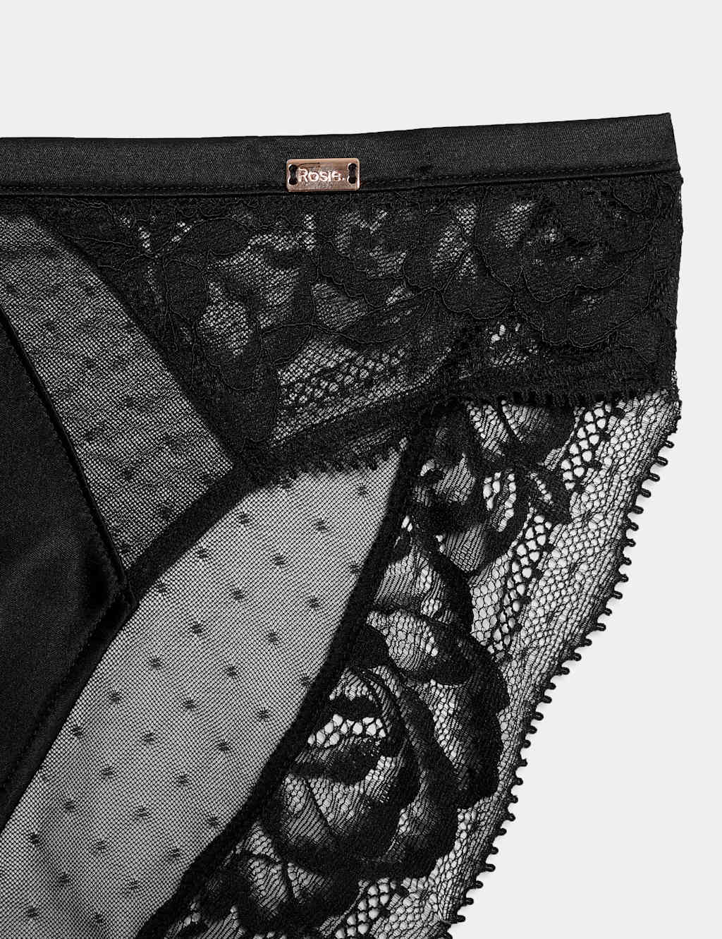 Silk & Lace High Leg Knickers 5 of 5