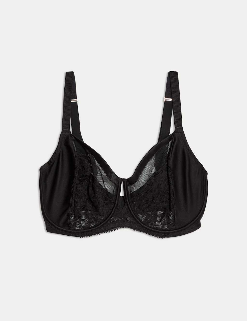 Silk & Lace Wired Minimiser Bra (C-G) 2 of 7