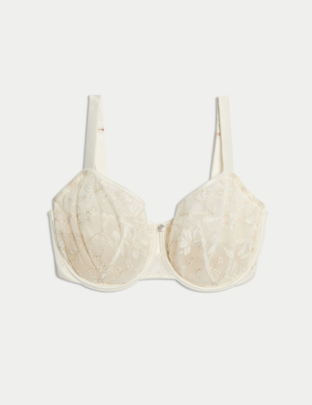 Trousseau Embroidery Wired Balcony Bra F+ 2 of 7