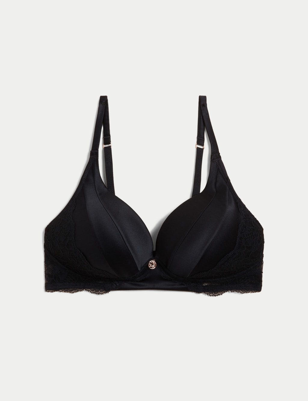 Silk & Lace Non Wired Bra A-E 2 of 7