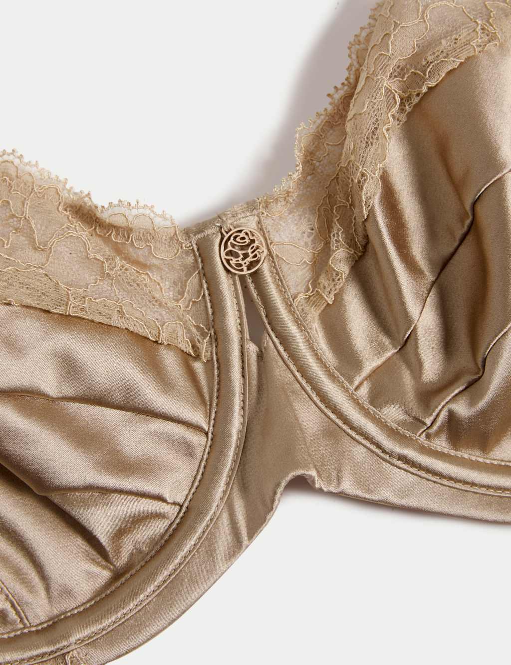 Silk & Lace Wired Balcony Bra F-H 2 of 3