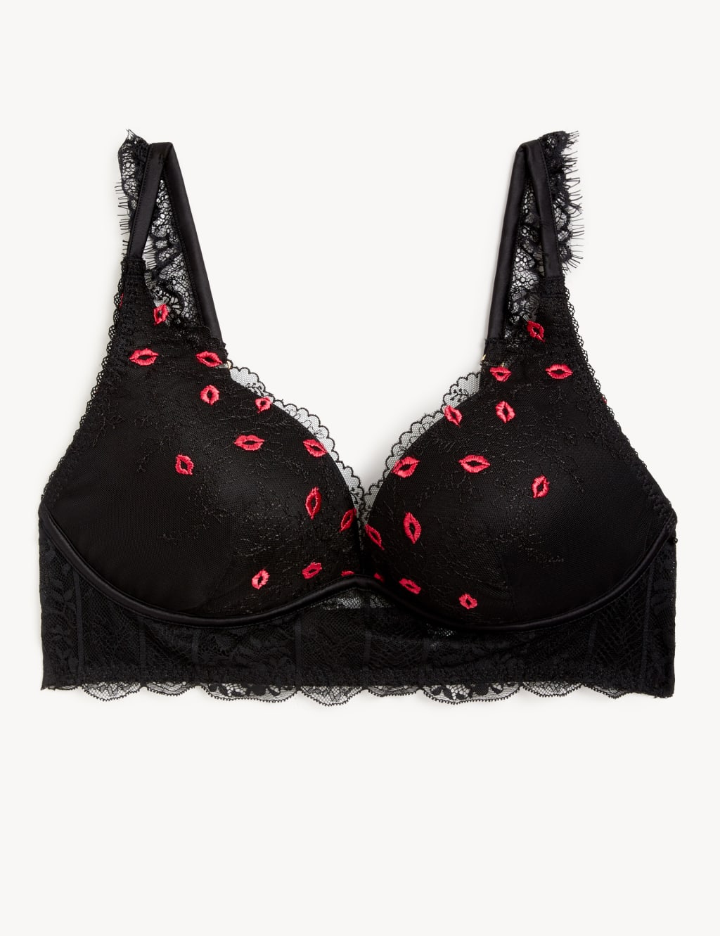 Kalina Embroidery Non Wired Plunge Bra A-E 2 of 7