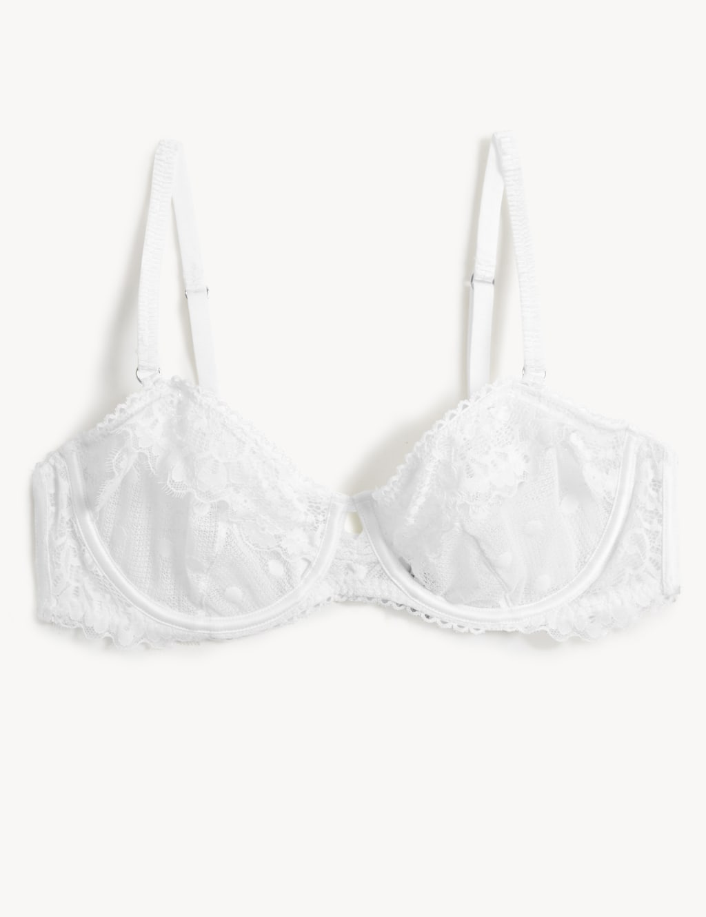 Linea Lace Cut Out Wired Balcony Bra A-E 2 of 7