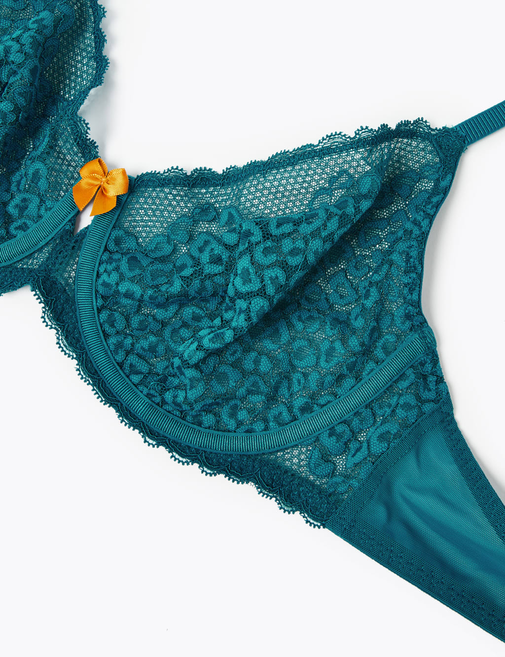 Leopard Lace Non-Padded Balcony Bra B-G 6 of 7