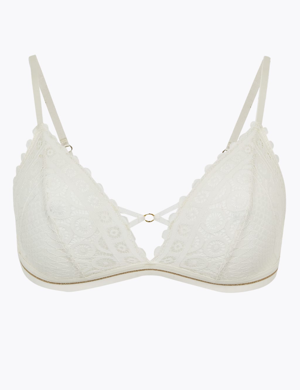 Mosaic Lace Non Padded Bralette 2 of 4
