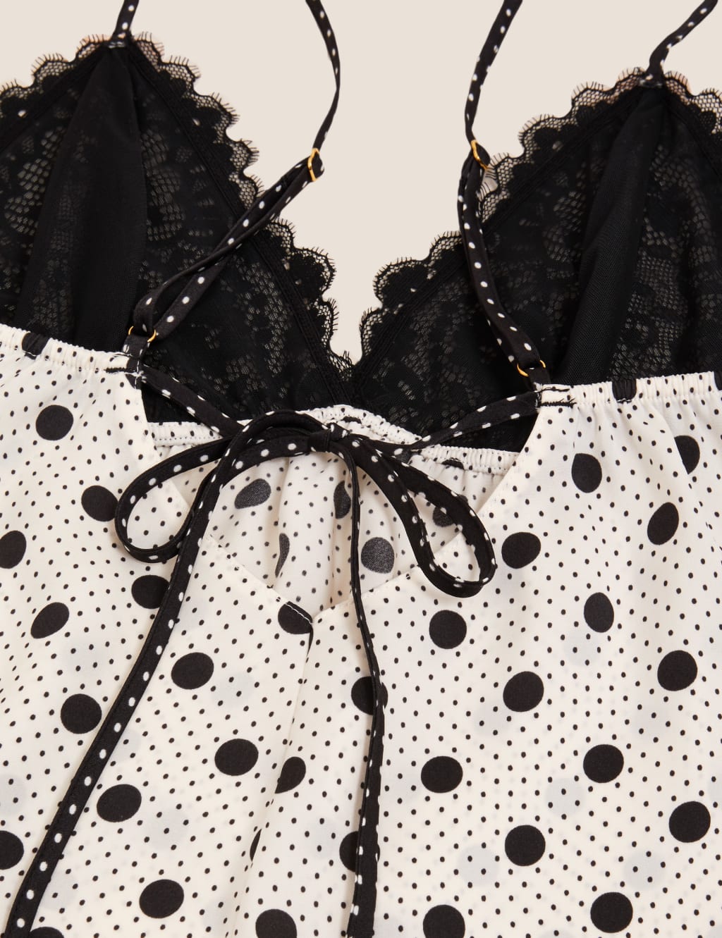 Satin Spot Print Cami & French Knickers 6 of 10