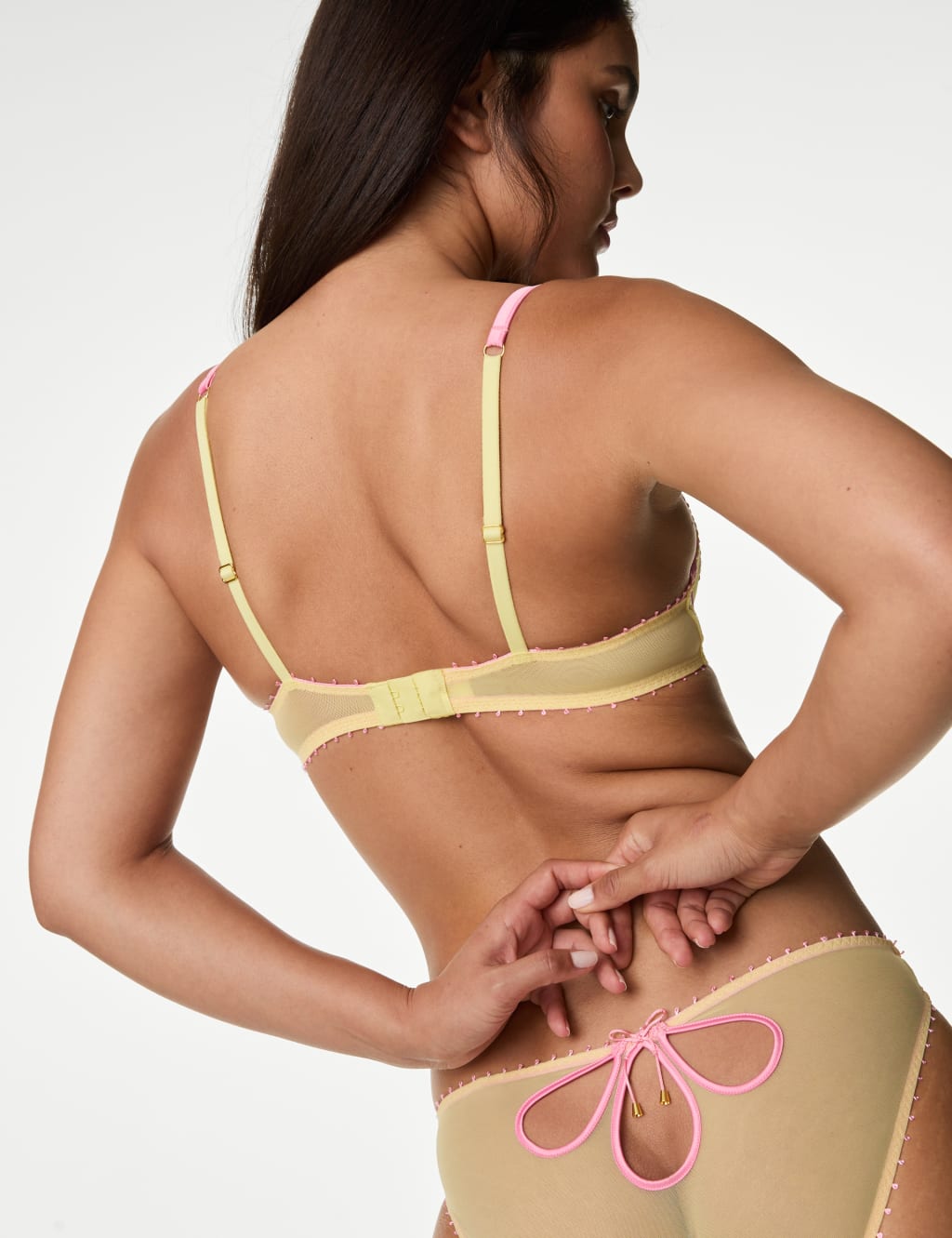 Carita Embroidery Wired Plunge Bra (A-E) 4 of 7
