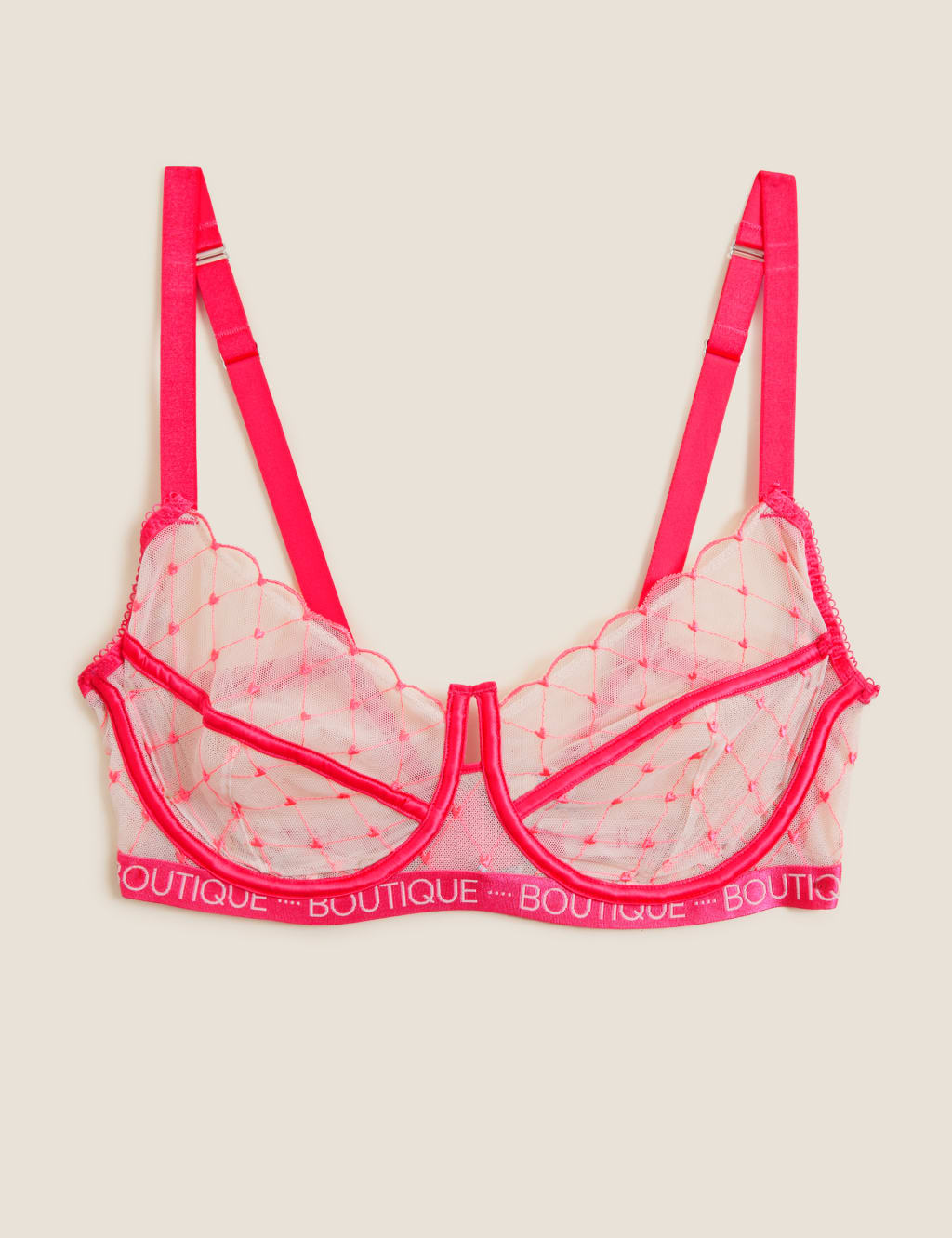 Lucia Heart Embroidered Full Cup Bra F-H 2 of 7