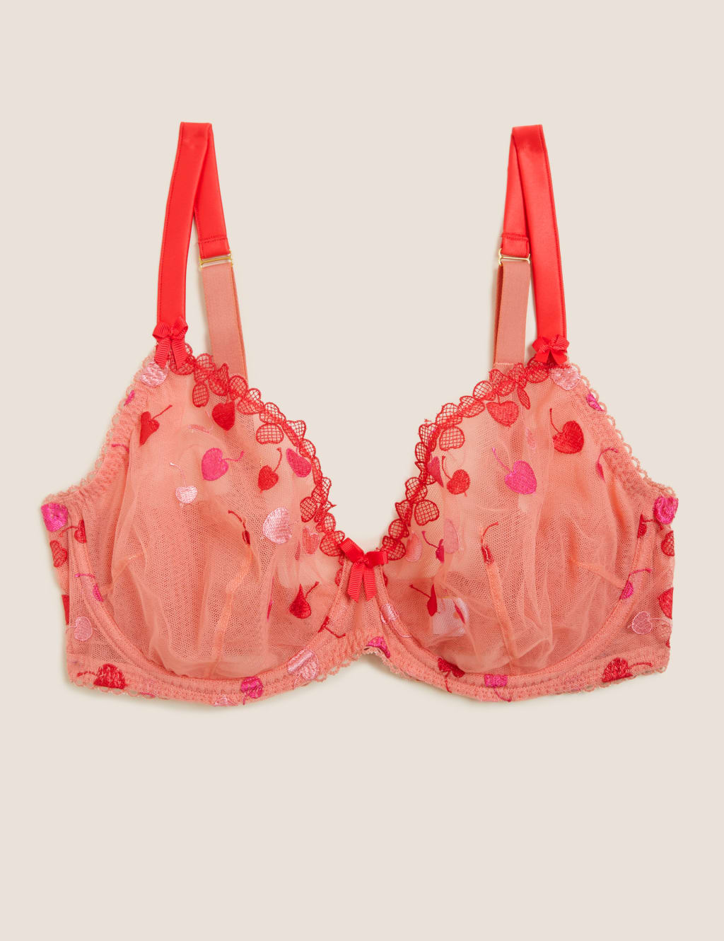 Christelle Embroidered Wired Plunge Bra F-H 2 of 6