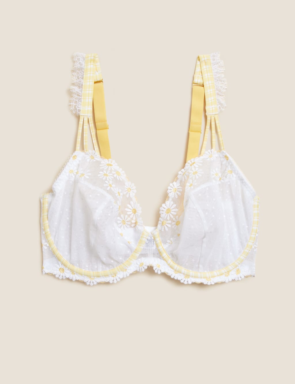 Delphy Embroidered Wired Plunge Bra F-H 2 of 6