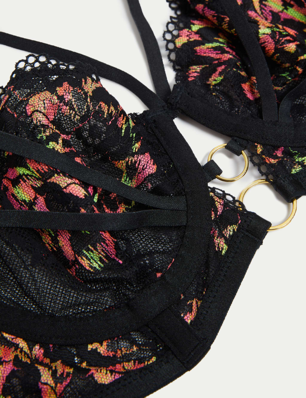 Vera Lace Wired Longline Balcony Bra (A-E) 7 of 8