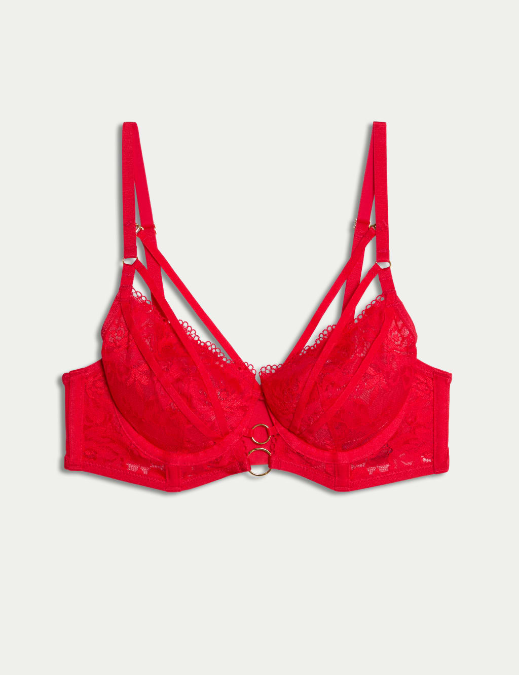 Vera Lace Wired Longline Balcony Bra (A-E) 2 of 7