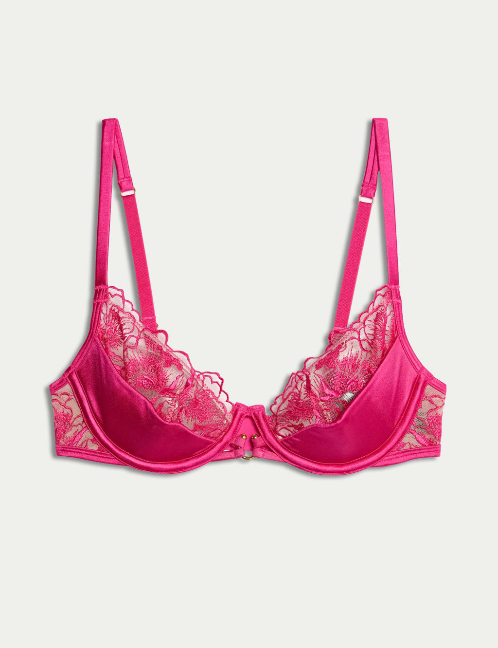 Gala Embroidery Wired Quarter Cup Balcony Bra (A-E) 2 of 9