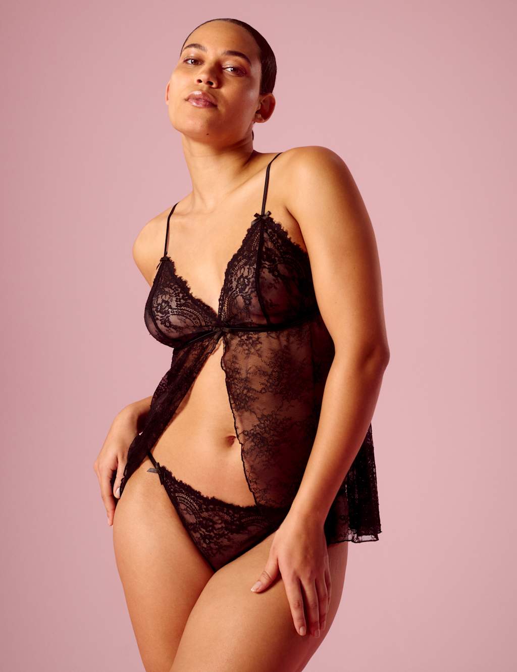 Gala Lace Babydoll Set 6 of 8