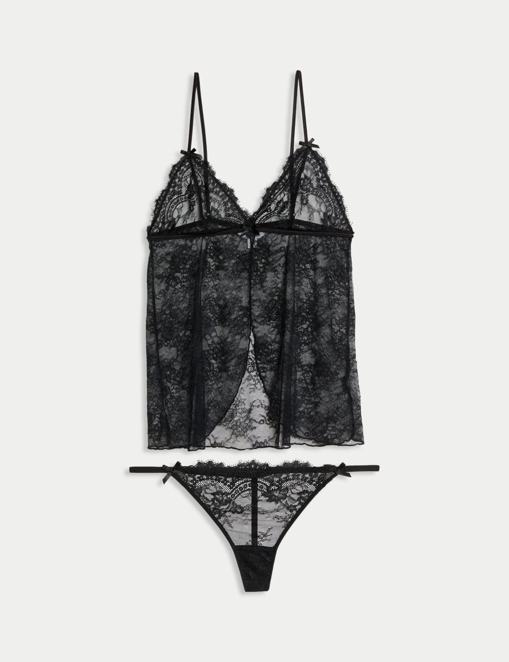 Gala Lace Babydoll Set 2 of 8
