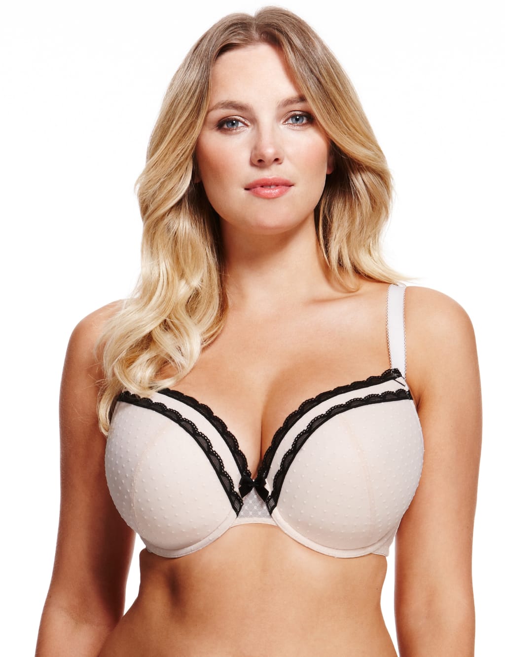 2 Pack Mesh Non-Padded Plunge DD-GG Bras 3 of 5