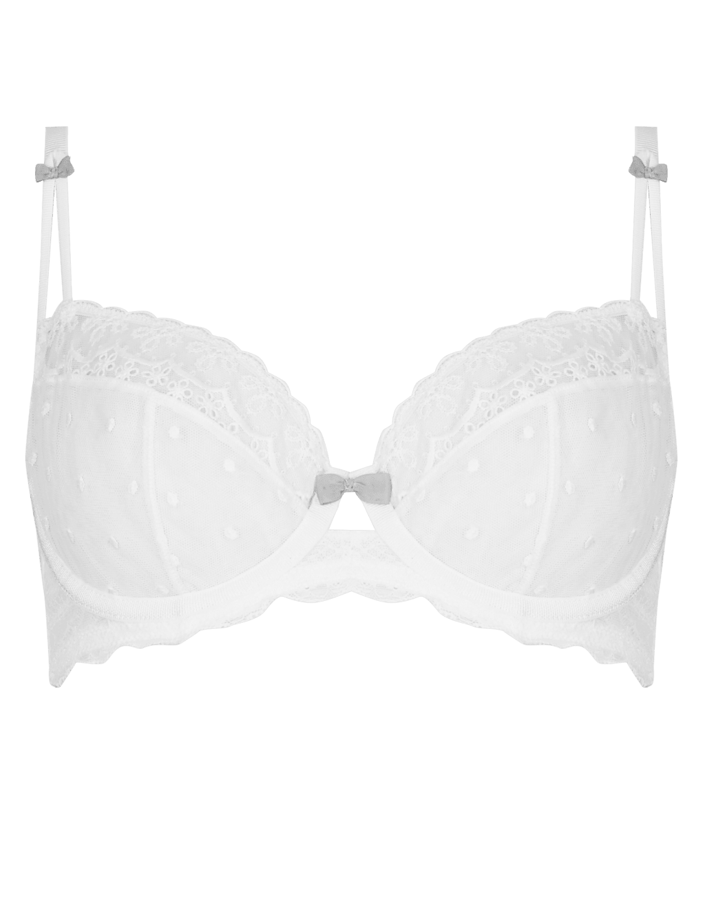 Petra Embroidery Non-Padded Balcony Bra A-E 2 of 4