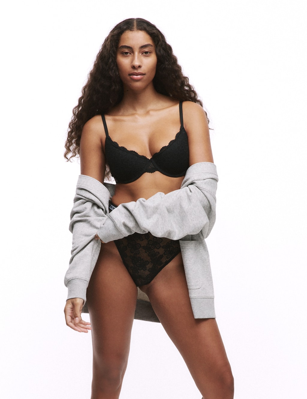 Cleo Lace Wired Demi Cup Bra A E B by Boutique M S IE