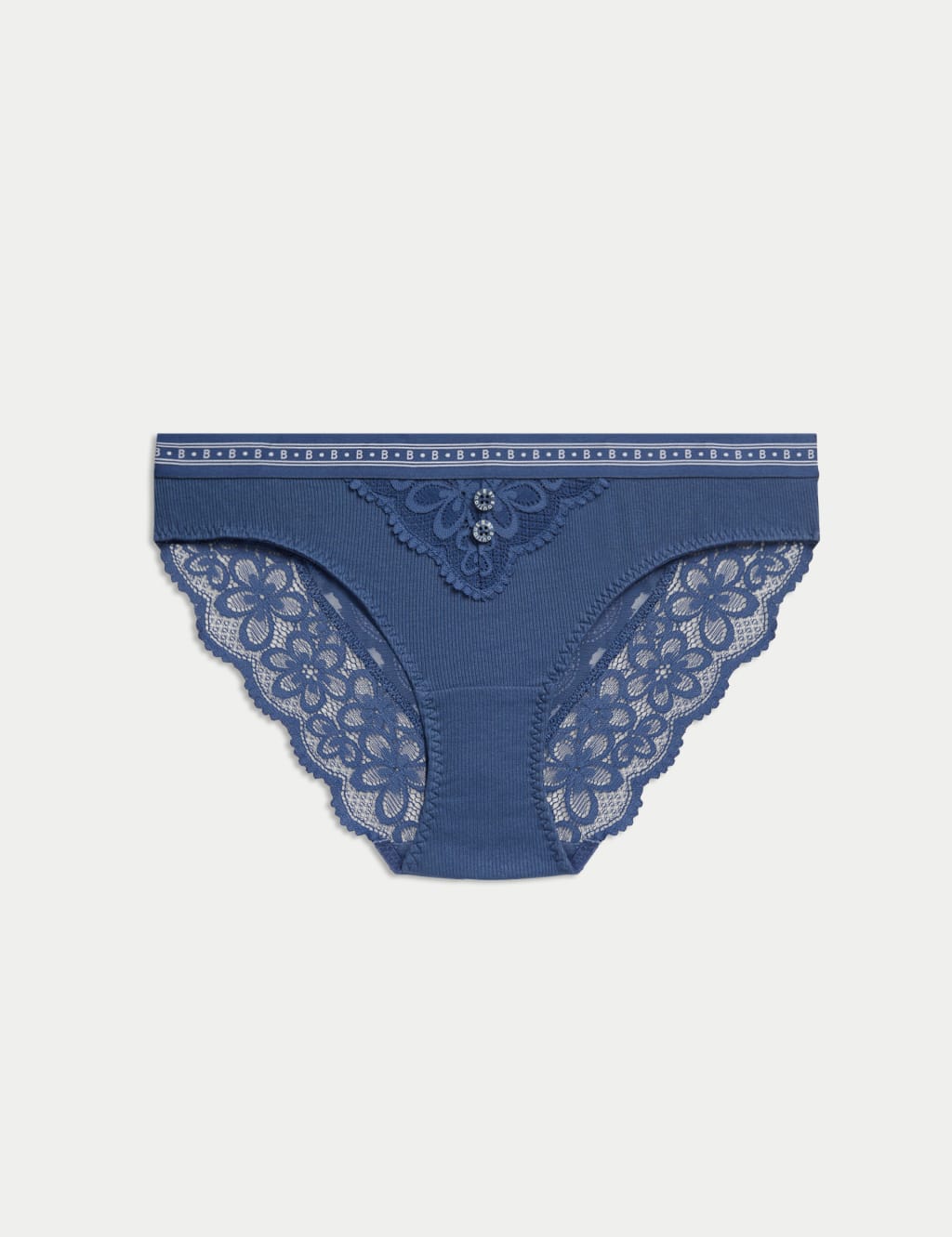 Ebba Ribbed Bikini Knickers 1 of 5