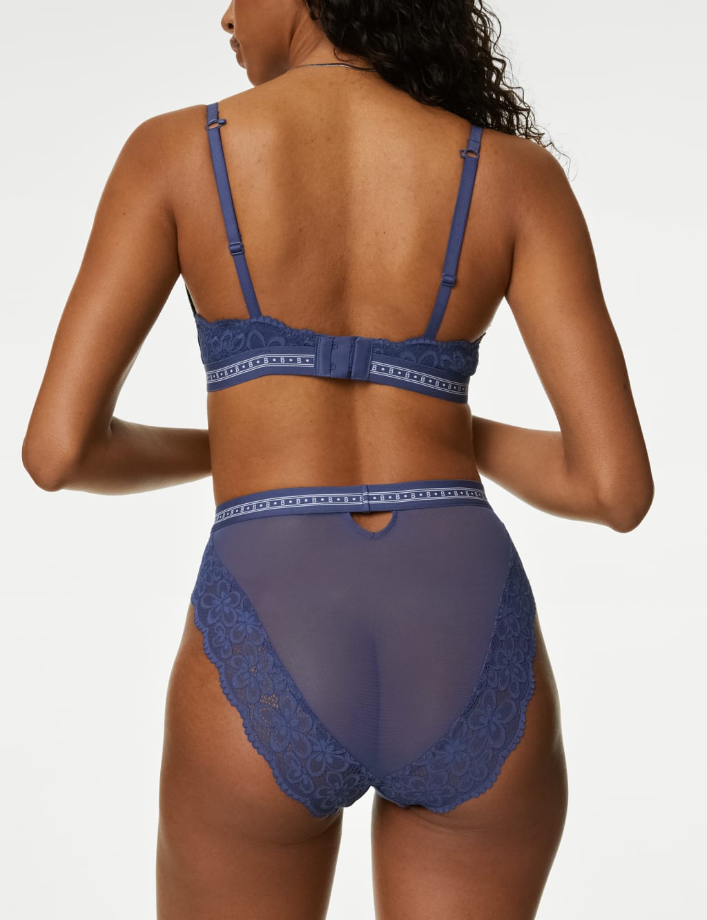 Ebba Ribbed High Waisted High Leg Knickers 4 of 6